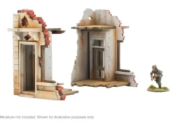 Pair of Destroyed Building Ends