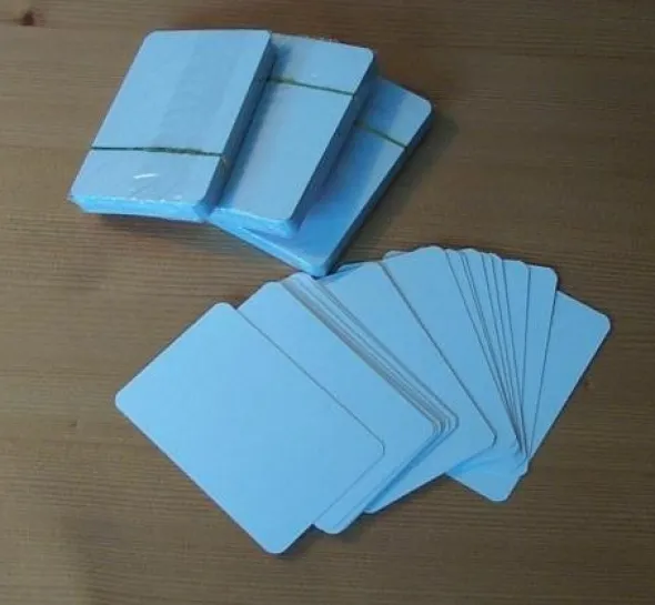 Paquet de 55 Cartes vierges petit format