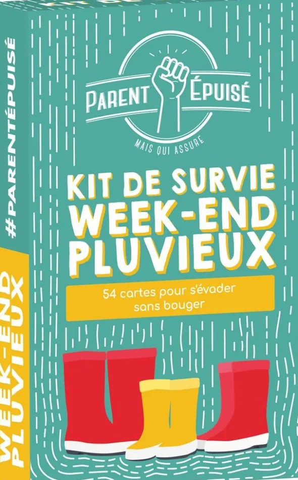 Parent Epuisé : Kit de Survie Week End Pluvieux