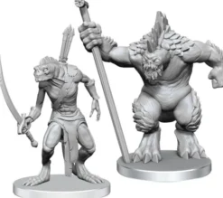 Pathfinder Battles Deep Cuts Unpainted Miniatures: Xulgath Skirmisher & Stoneliege