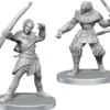 Pathfinder Battles Deep Cuts Unpainted Miniatures: Elf Hunter & Catfolk Bandit