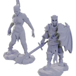Pathfinder Deep Cuts Unpainted Miniatures: Plague Zombie & Skeletal Champion
