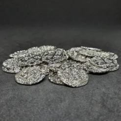 Pièces pirate en métal couleur argent pour jeux de société / jeux de rôle
