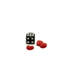 Pions en forme de coeur - x5