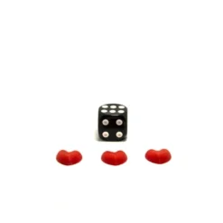 Pions en forme de coeur - x5