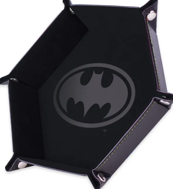 Piste de dés - Batman - Noire - 19x19 cm - Cuir et velours