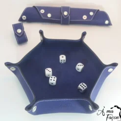 Piste de dés Nomade - Bleu Cobalt