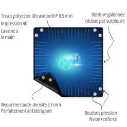 Piste de Dés Néoprene : Bleu