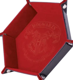 Piste de dés - Poudlard Rouge 19x19 cm - Cuir et velours