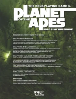 Planet of the Apes - Solo Play Rulebook