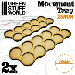 Plateaux de Mouvement MDF 10x25mm