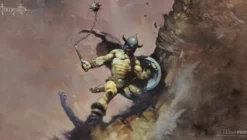 Playmat - Frank Frazetta - Warrior with Ball and Chain