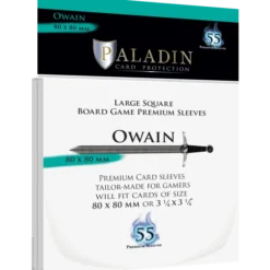 Pochettes Paladin - Owain Large Square - 80 x 80 mm - 55p