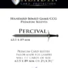 Pochettes Paladin - Percival Board game/ CCG - 63.5 x 89 mm - 55p