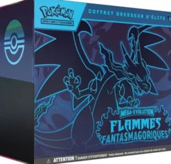 Pokémon : Coffret Dresseur d’élite Méga-Evolution Flammes Fantasmagoriques (Boîte Descellée)