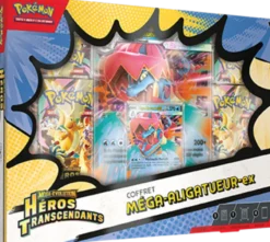 Pokémon : Coffrets Méga-Évolution Héros Transcendants – Méga‑Aligatueur‑ex