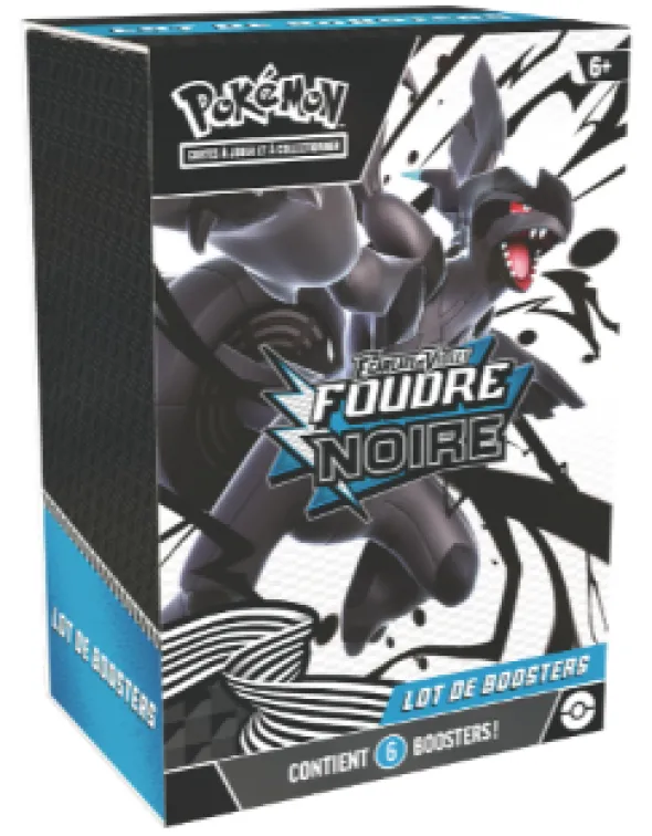 Pokémon : EV10.5 Lot de 6 Boosters Foudre Noire