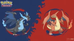 Pokémon: Playmat: Mega Charizard X and Mega Charizard Y