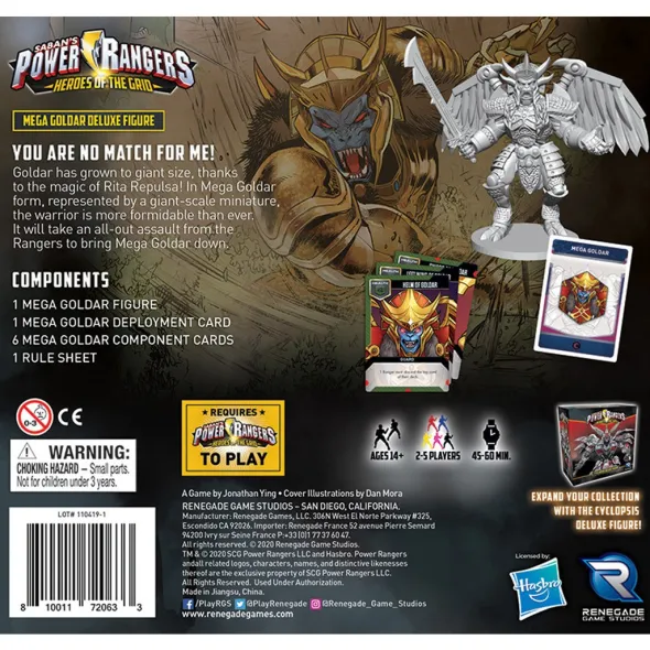 Power Rangers: Heroes of the Grid – Mega Goldar Deluxe Figure