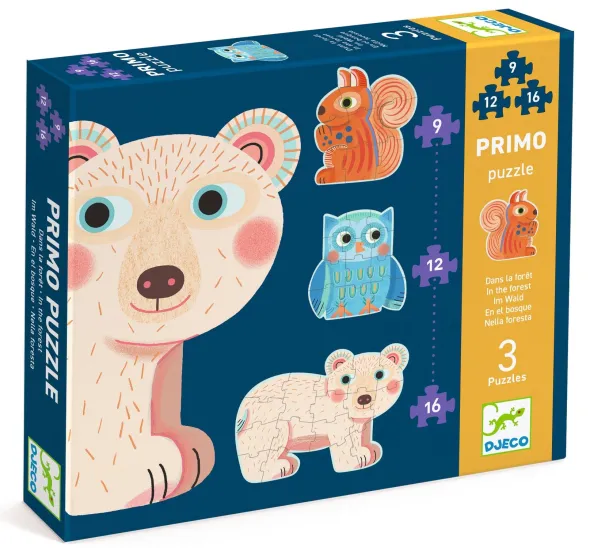 Primo Puzzle - Dans La Forêt - 9, 12, et 16 Pièces