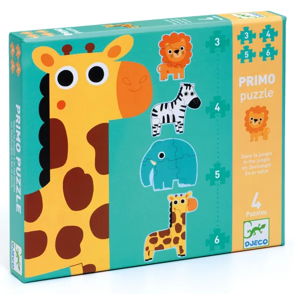 Primo Puzzle - Dans la Jungle - 3, 4, 5 et 6 Pièces