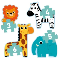 Primo Puzzle - Dans la Jungle - 3, 4, 5 et 6 Pièces