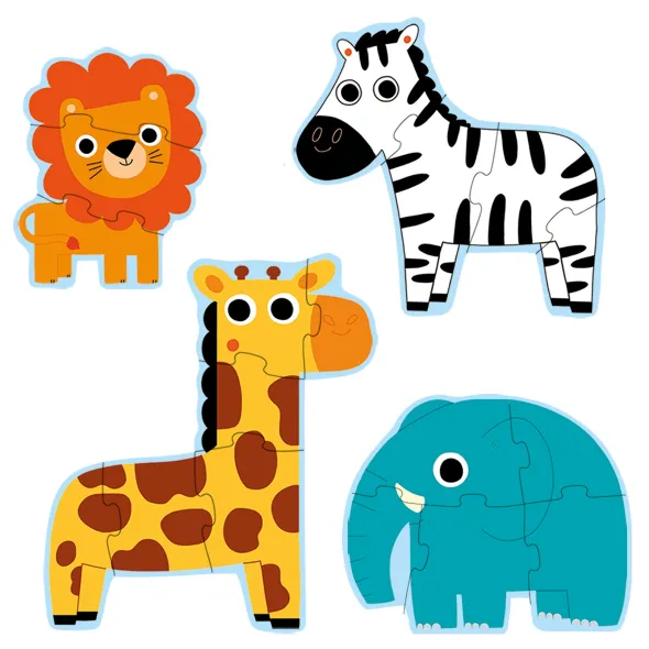 Primo Puzzle - Dans la Jungle - 3, 4, 5 et 6 Pièces