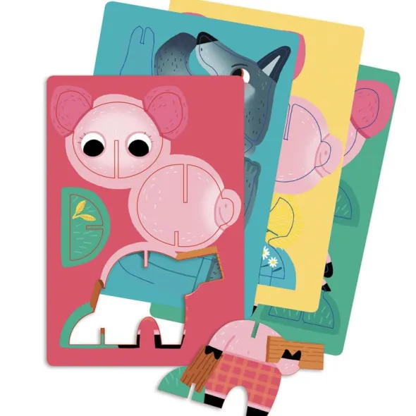 P'tits Jeux De Puzzles Classiques - Bienvenue chez les 3 Petits Cochons