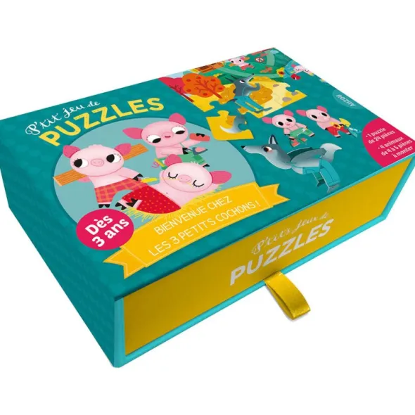P'tits Jeux De Puzzles Classiques - Bienvenue chez les 3 Petits Cochons