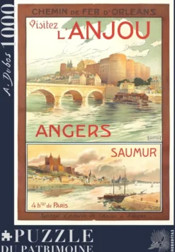 Puzzle - Angers-Saumur par A. Dubos - 1000 pièces