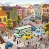 Puzzle - Busy City - 1000 pièces