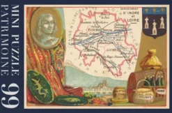 Puzzle - Carte Indre et Loire - 99 pièces