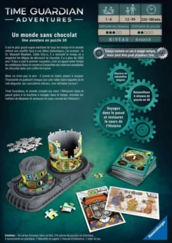 Puzzle 3D - Time Guardian Adventures: Un Monde sans Chocolat