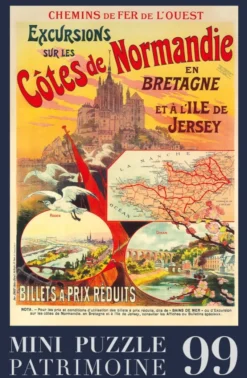 Puzzle - Excursions sur les Côtes de Normandie - 99 pièces