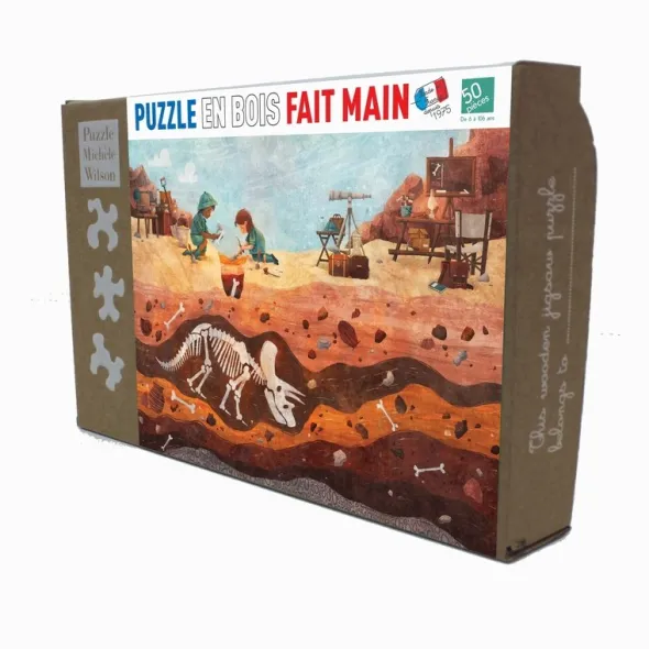 Puzzle - Fouille des Dinosaures - 50 pièces