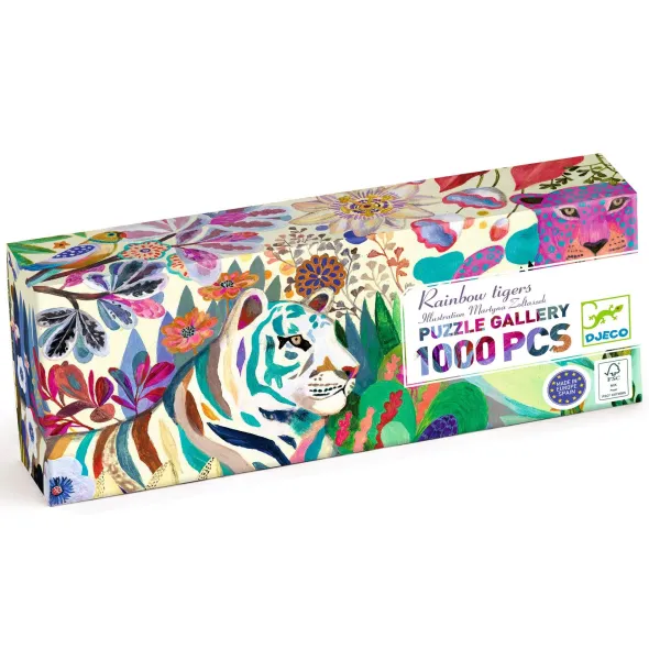 Puzzle Gallery - Rainbow Tigers - 1000 Pièces
