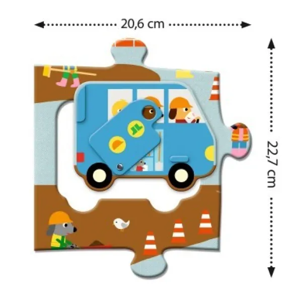 Puzzle Geant - Le Chantier - 12pcs +5pcs