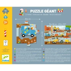 Puzzle Geant - Le Chantier - 12pcs +5pcs