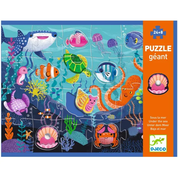 Puzzle Geant - Sous la Mer - 24pcs +8pcs