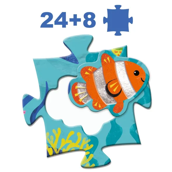 Puzzle Geant - Sous la Mer - 24pcs +8pcs