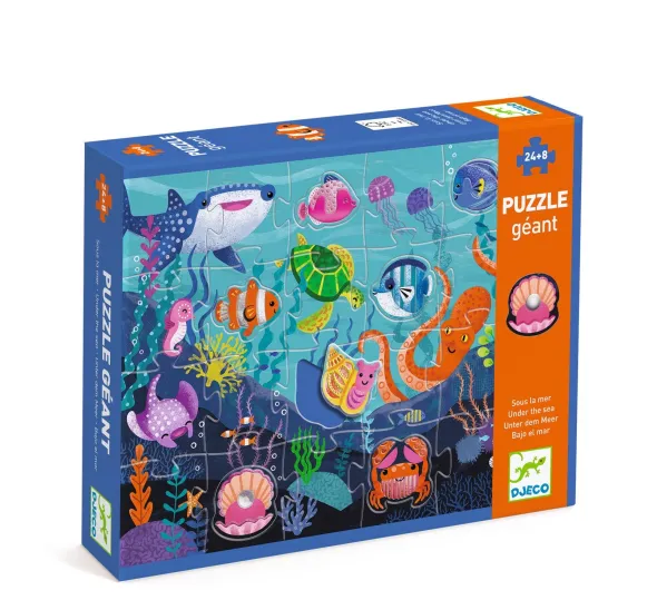 Puzzle Geant - Sous la Mer - 24pcs +8pcs