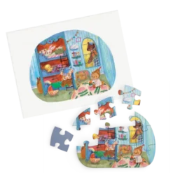 Puzzle - 4 Mini puzzles des repas - 4x12 pièces