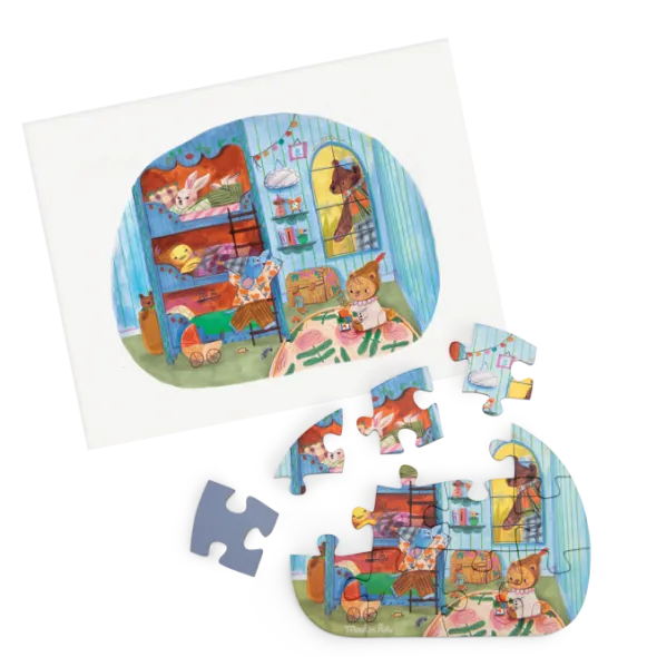Puzzle - 4 Mini puzzles des repas - 4x12 pièces