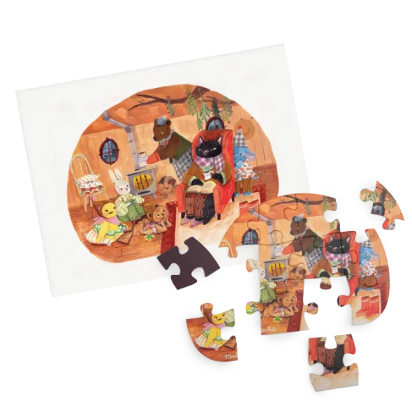Puzzle - 4 Mini puzzles des repas - 4x12 pièces