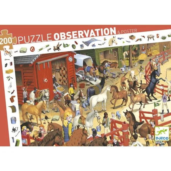 Puzzle observation - Equitation 200 pièces