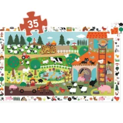 Puzzle Observation - La Ferme - 35 Pièces