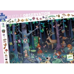 Puzzle Observation - La Forêt Enchantée : 100 pièces