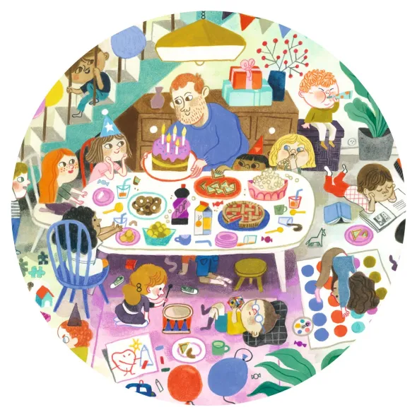 Puzzle Observation - La Fête d'Anniversaire - 54 Pièces