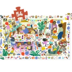 Puzzle Observation - La Fête d'Anniversaire - 54 Pièces