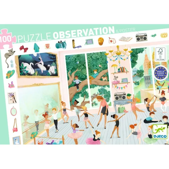Puzzle observation - L'école de danse - 100 pièces